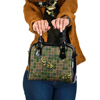 Taurus Zodiac Shoulder Handbag Checkered Pattern