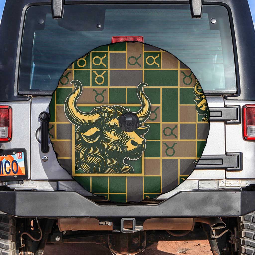 Taurus Zodiac Spare Tire Cover Checkered Pattern