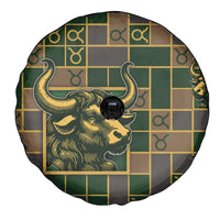 Taurus Zodiac Spare Tire Cover Checkered Pattern