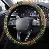 Taurus Zodiac Steering Wheel Cover Checkered Pattern