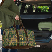 Taurus Zodiac Travel Bag Checkered Pattern