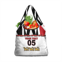 Custom England Football Grocery Bag Gold Lions And Minimalist Floral