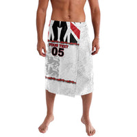 Custom England Football Lavalava Gold Lions And Minimalist Floral