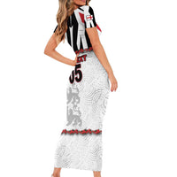 Custom England Football Short Sleeve Bodycon Dress Gold Lions And Minimalist Floral