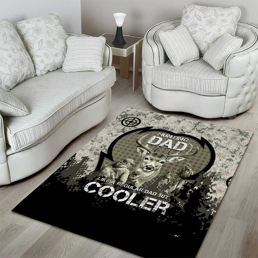 Deer Hunting Fathers Day Area Rug Best Dad Ever