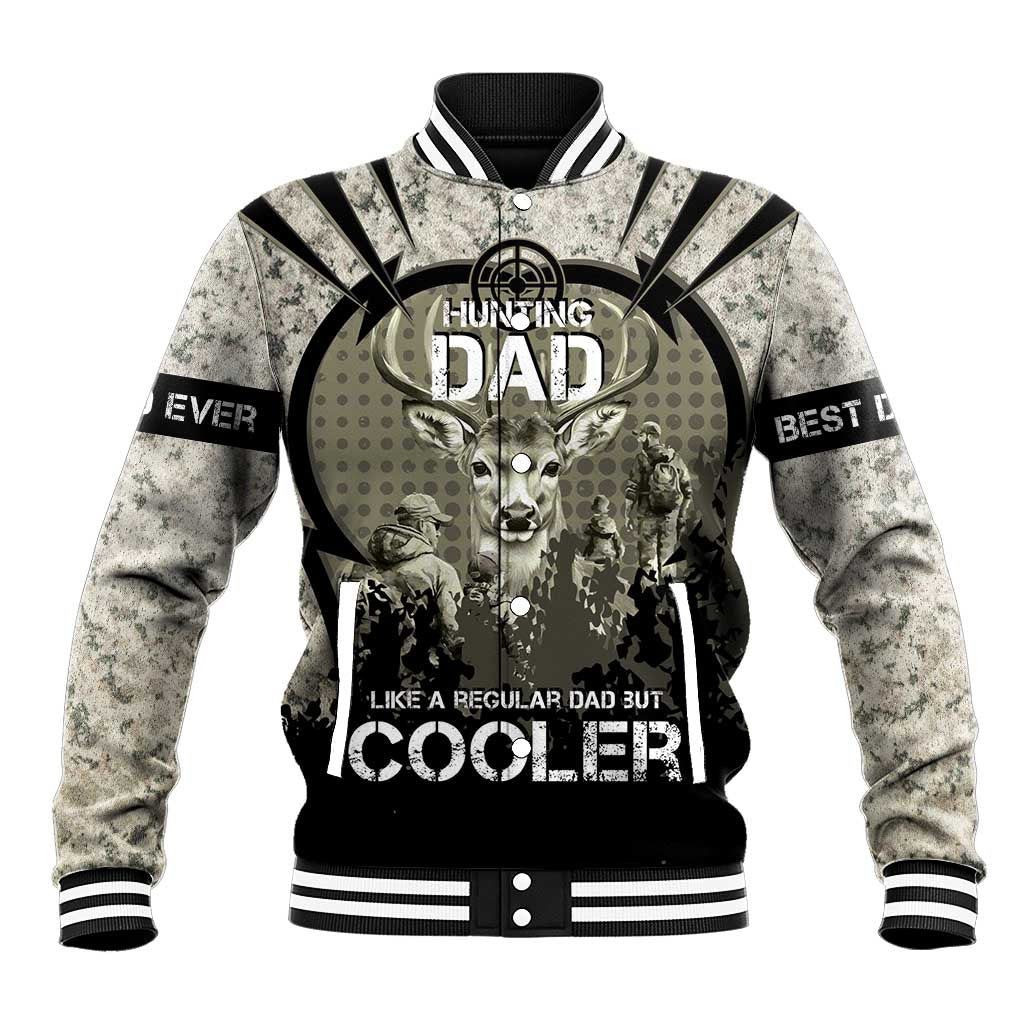 Deer Hunting Fathers Day Baseball Jacket Best Dad Ever