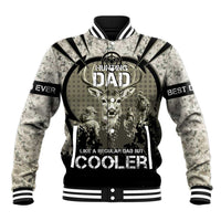 Deer Hunting Fathers Day Baseball Jacket Best Dad Ever
