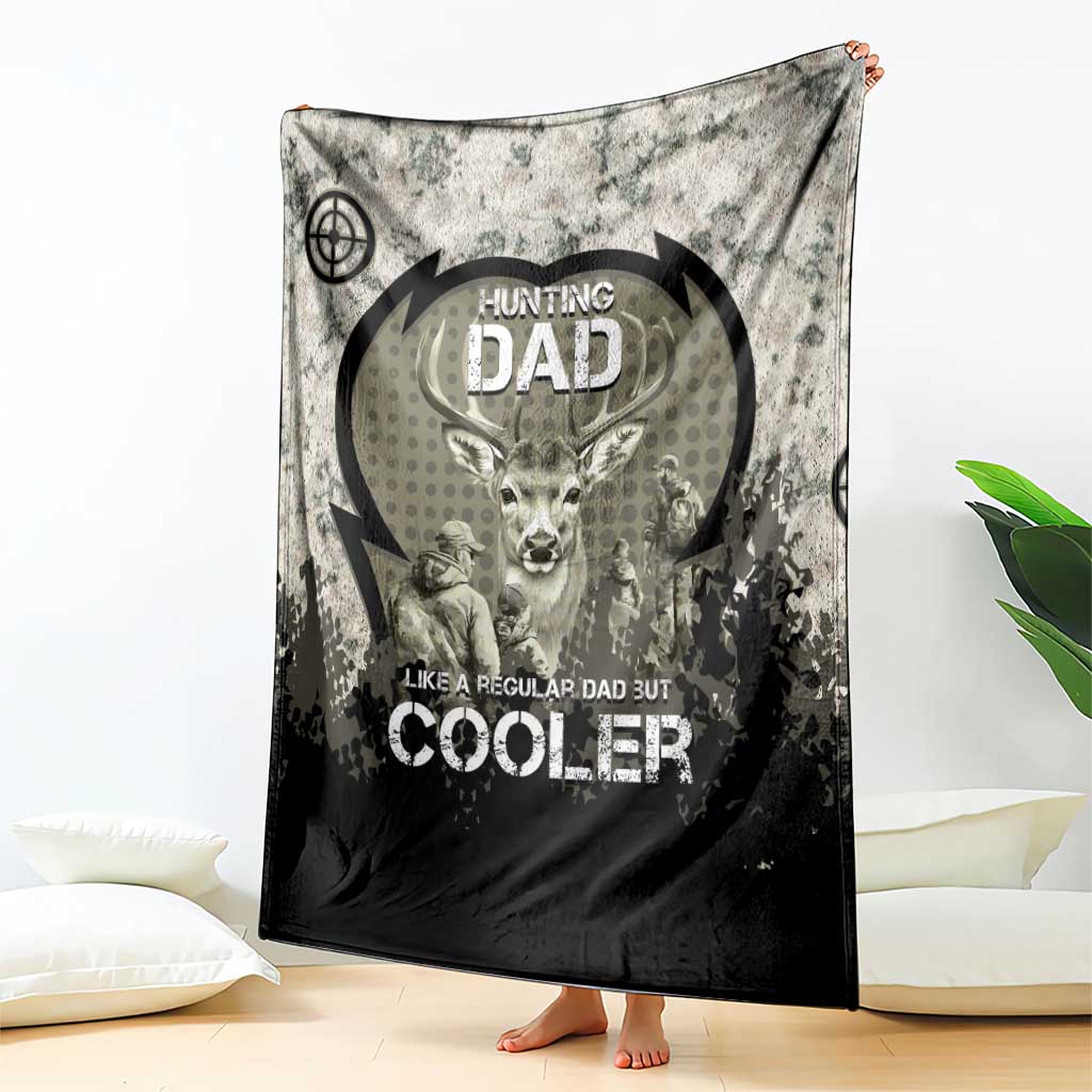 Deer Hunting Fathers Day Blanket Best Dad Ever
