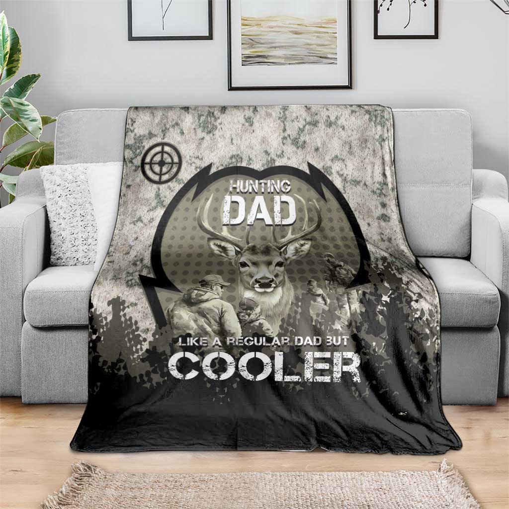 Deer Hunting Fathers Day Blanket Best Dad Ever