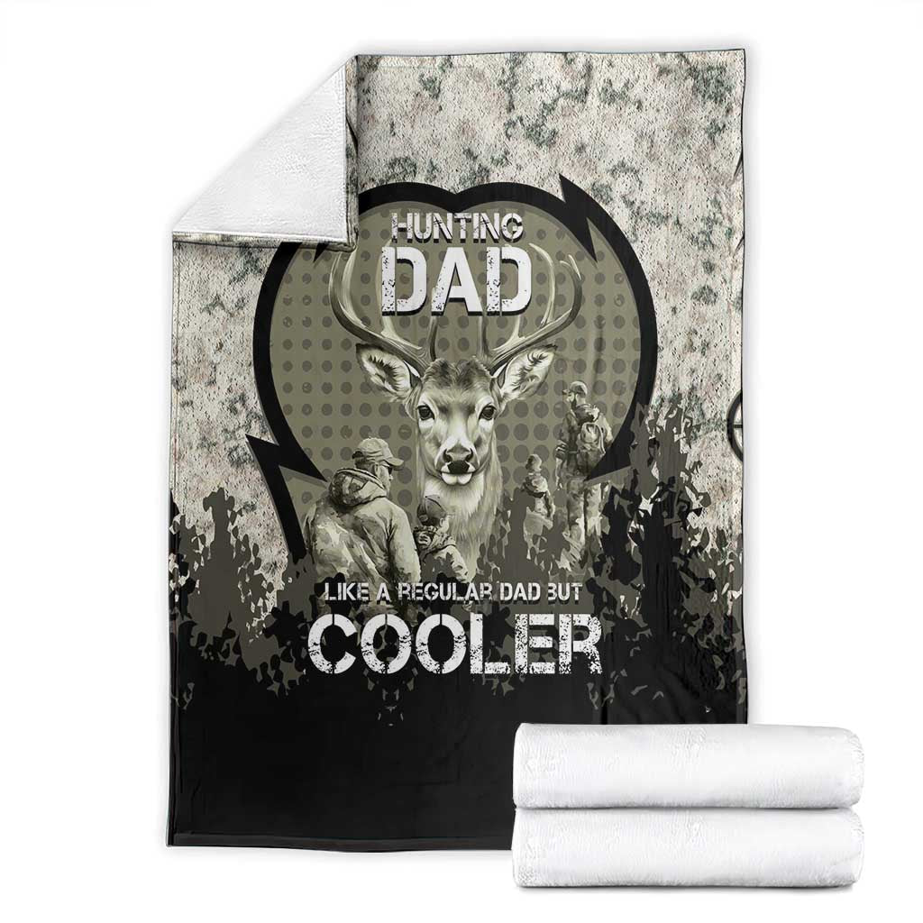 Deer Hunting Fathers Day Blanket Best Dad Ever