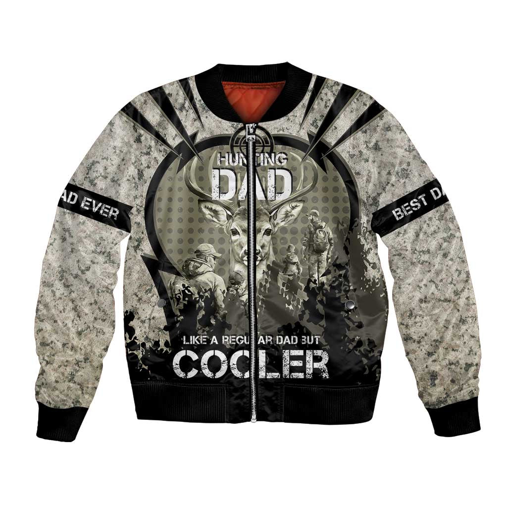 Deer Hunting Fathers Day Bomber Jacket Best Dad Ever