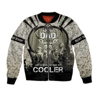 Deer Hunting Fathers Day Bomber Jacket Best Dad Ever