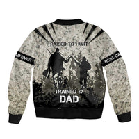 Deer Hunting Fathers Day Bomber Jacket Best Dad Ever