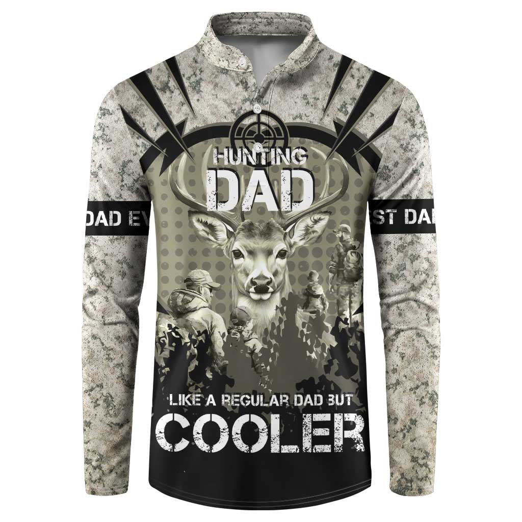 Deer Hunting Fathers Day Button Sweatshirt Best Dad Ever