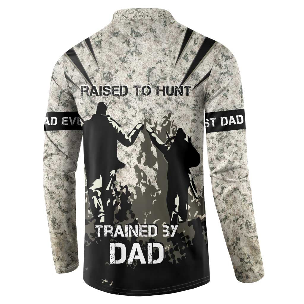 Deer Hunting Fathers Day Button Sweatshirt Best Dad Ever