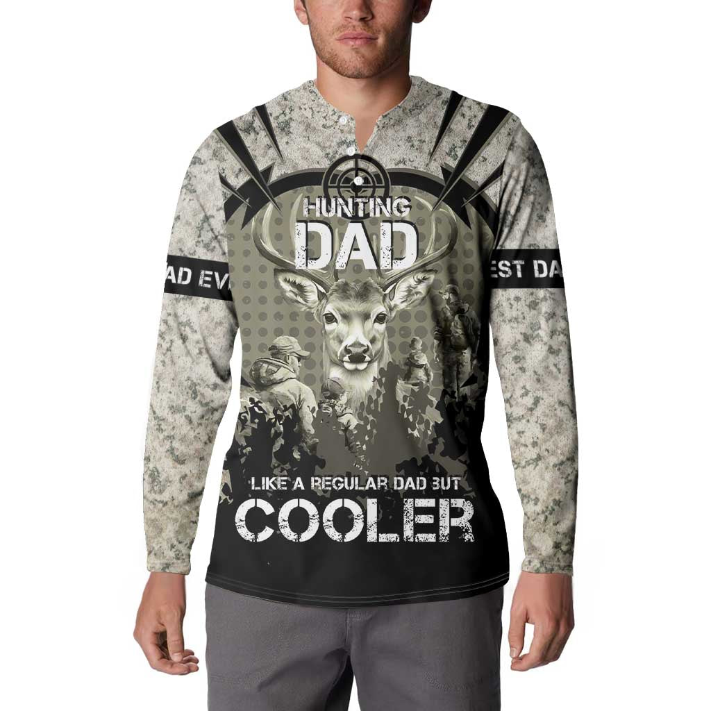 Deer Hunting Fathers Day Button Sweatshirt Best Dad Ever