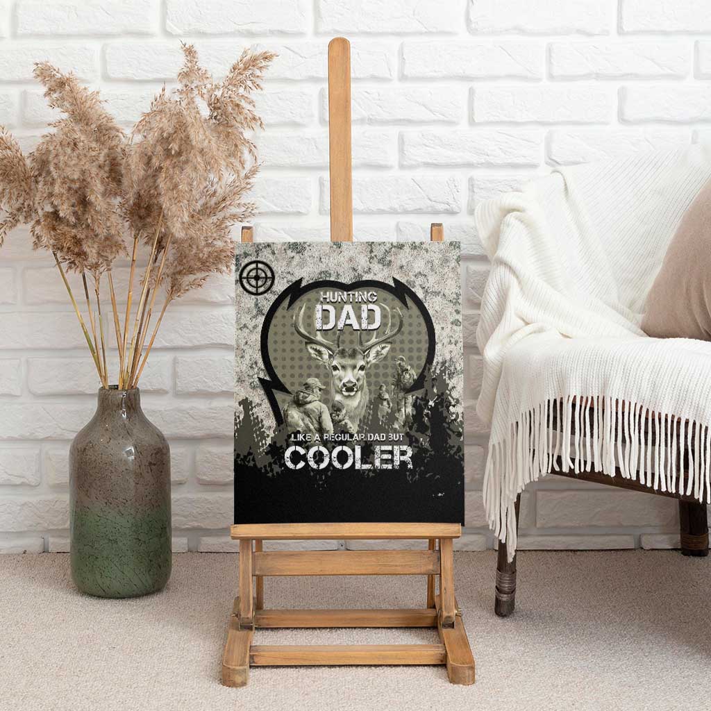 Deer Hunting Fathers Day Canvas Wall Art Best Dad Ever