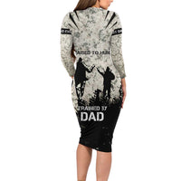 Deer Hunting Fathers Day Family Matching Long Sleeve Bodycon Dress and Hawaiian Shirt Best Dad Ever