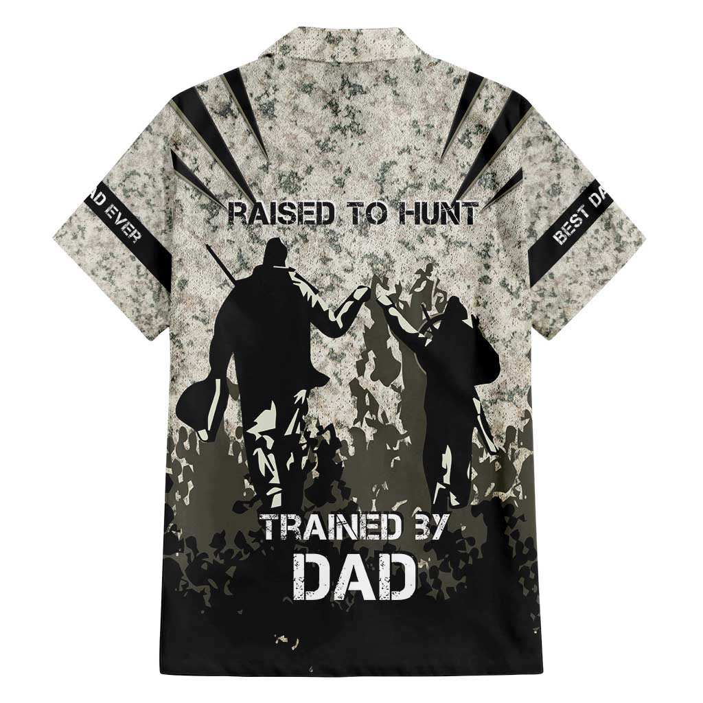 Deer Hunting Fathers Day Family Matching Off Shoulder Short Dress and Hawaiian Shirt Best Dad Ever