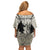 Deer Hunting Fathers Day Family Matching Off Shoulder Short Dress and Hawaiian Shirt Best Dad Ever