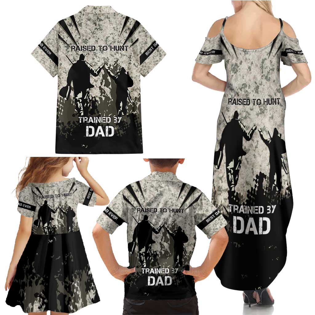 Deer Hunting Fathers Day Family Matching Summer Maxi Dress and Hawaiian Shirt Best Dad Ever