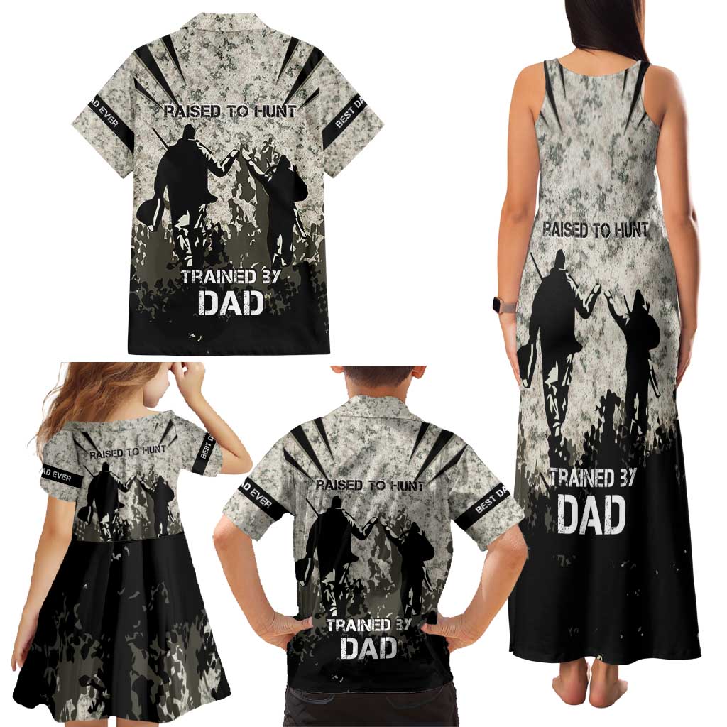 Deer Hunting Fathers Day Family Matching Tank Maxi Dress and Hawaiian Shirt Best Dad Ever