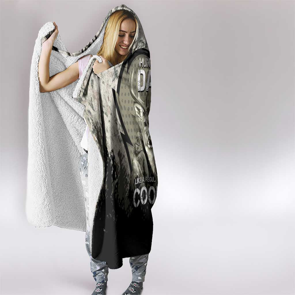 Deer Hunting Fathers Day Hooded Blanket Best Dad Ever