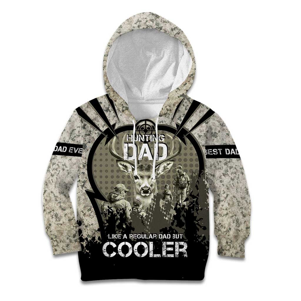 Deer Hunting Fathers Day Kid Hoodie Best Dad Ever