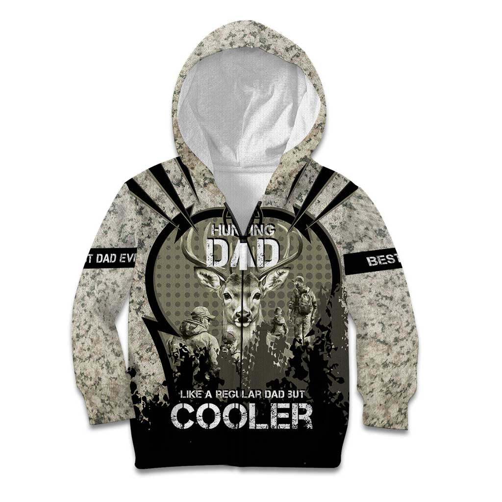 Deer Hunting Fathers Day Kid Hoodie Best Dad Ever