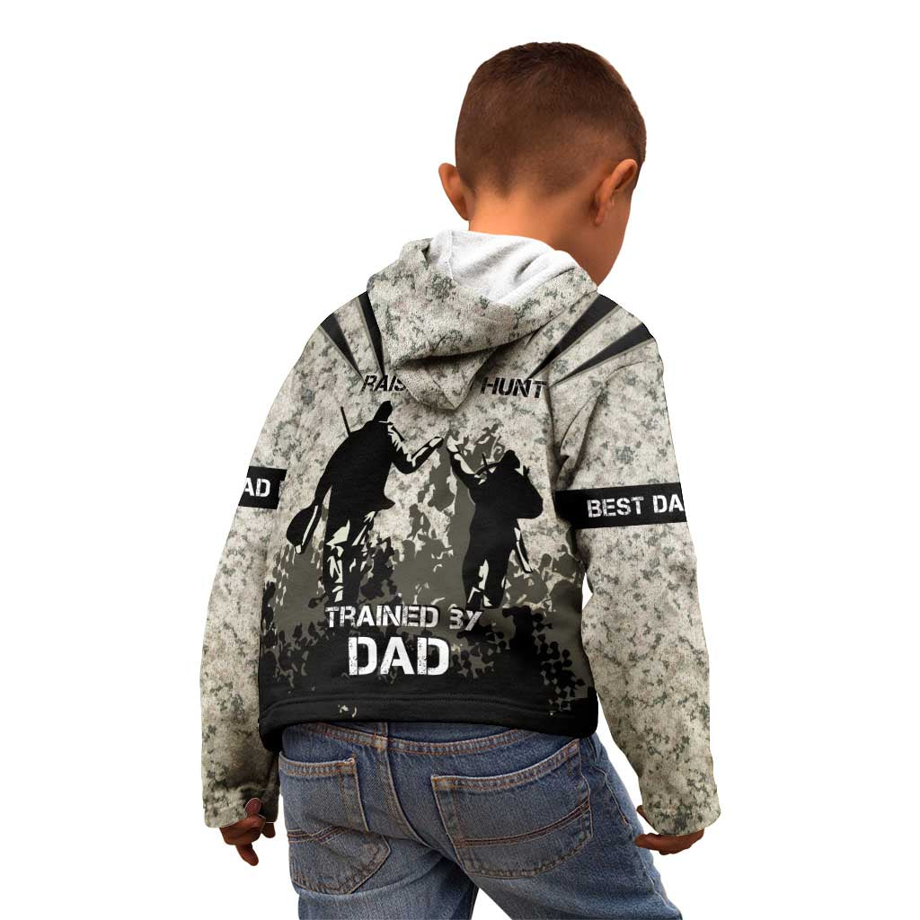 Deer Hunting Fathers Day Kid Hoodie Best Dad Ever