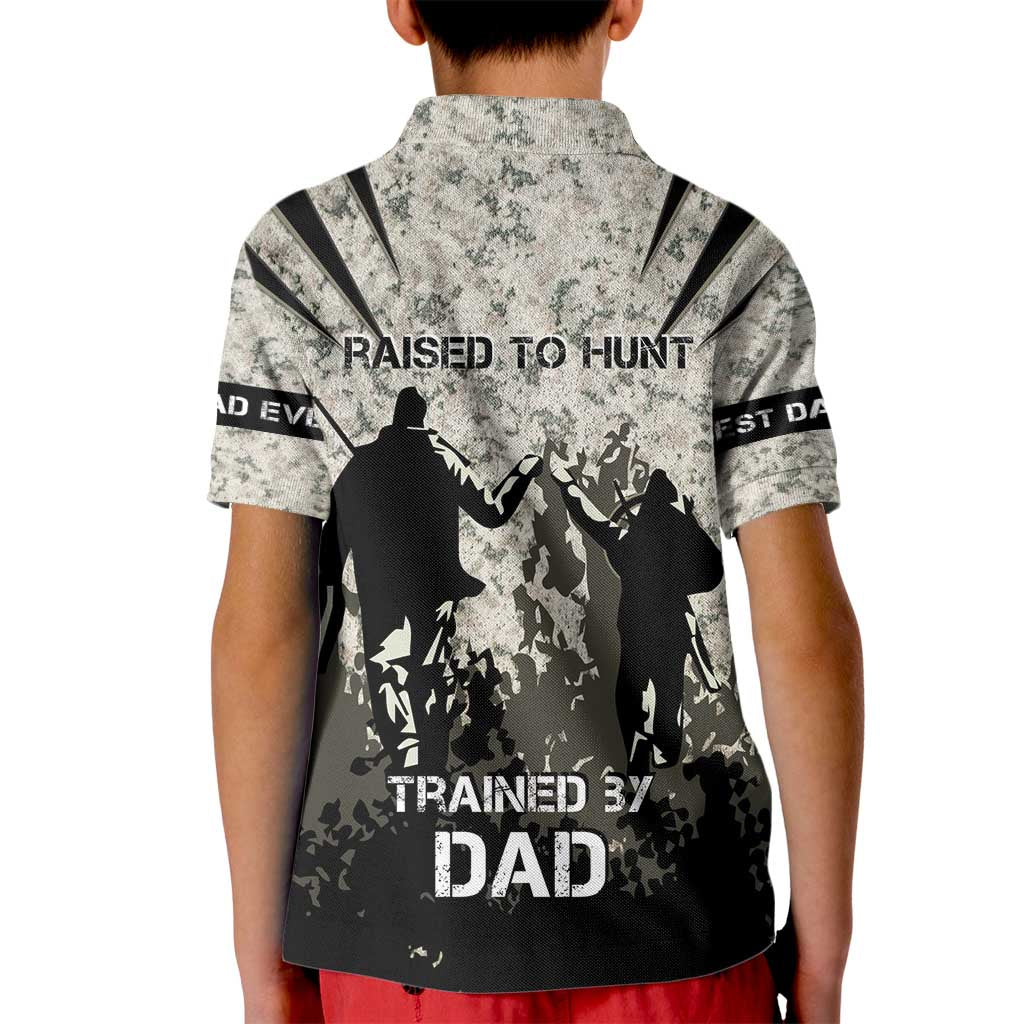 Deer Hunting Fathers Day Kid Polo Shirt Best Dad Ever