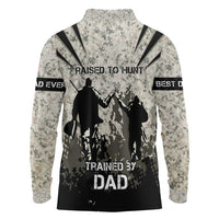 Deer Hunting Fathers Day Long Sleeve Polo Shirt Best Dad Ever