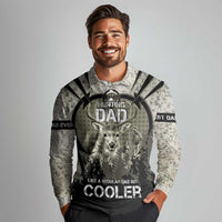 Deer Hunting Fathers Day Long Sleeve Polo Shirt Best Dad Ever
