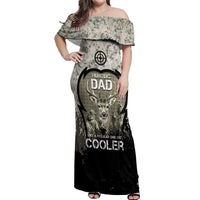 Deer Hunting Fathers Day Off Shoulder Maxi Dress Best Dad Ever