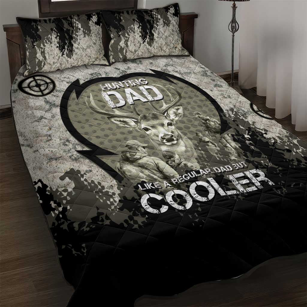 Deer Hunting Fathers Day Quilt Bed Set Best Dad Ever