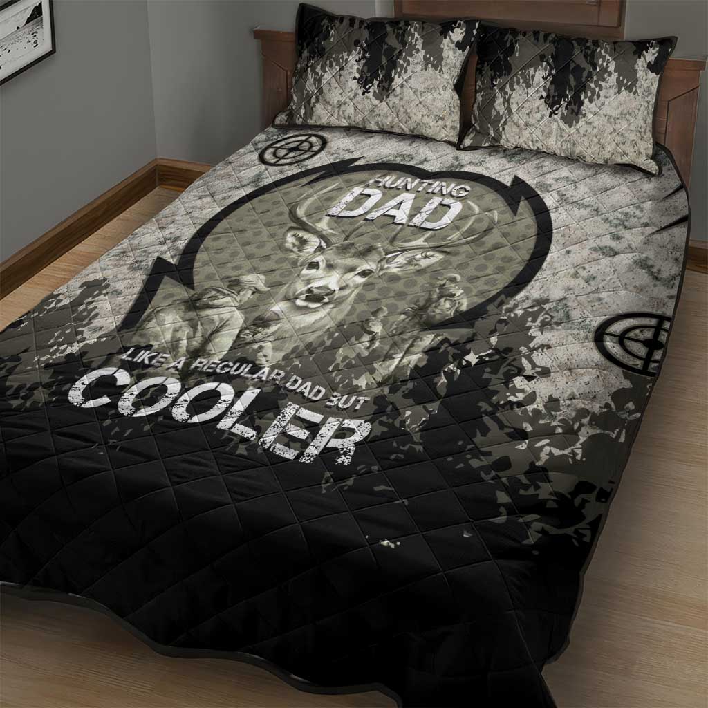 Deer Hunting Fathers Day Quilt Bed Set Best Dad Ever