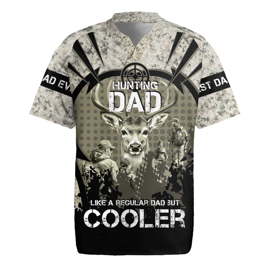Deer Hunting Fathers Day Rugby Jersey Best Dad Ever
