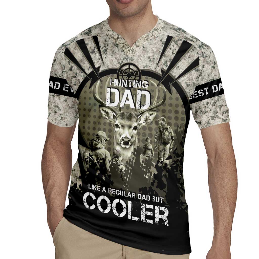 Deer Hunting Fathers Day Rugby Jersey Best Dad Ever