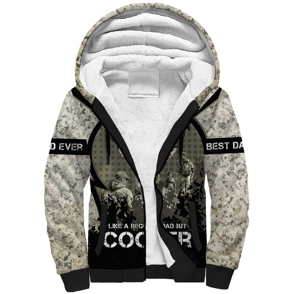Deer Hunting Fathers Day Sherpa Hoodie Best Dad Ever