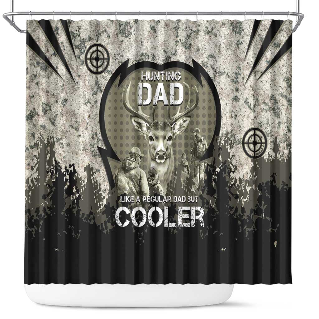 Deer Hunting Fathers Day Shower Curtain Best Dad Ever