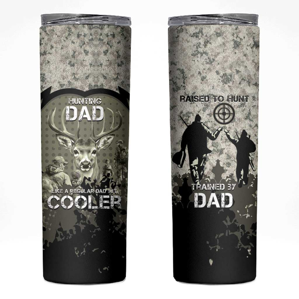 Deer Hunting Fathers Day Skinny Tumbler Best Dad Ever