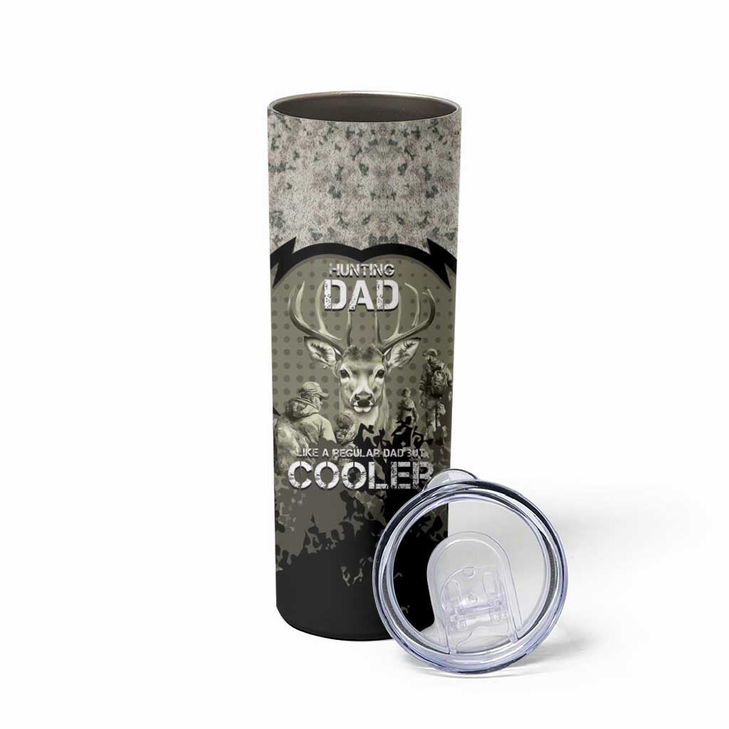 Deer Hunting Fathers Day Skinny Tumbler Best Dad Ever