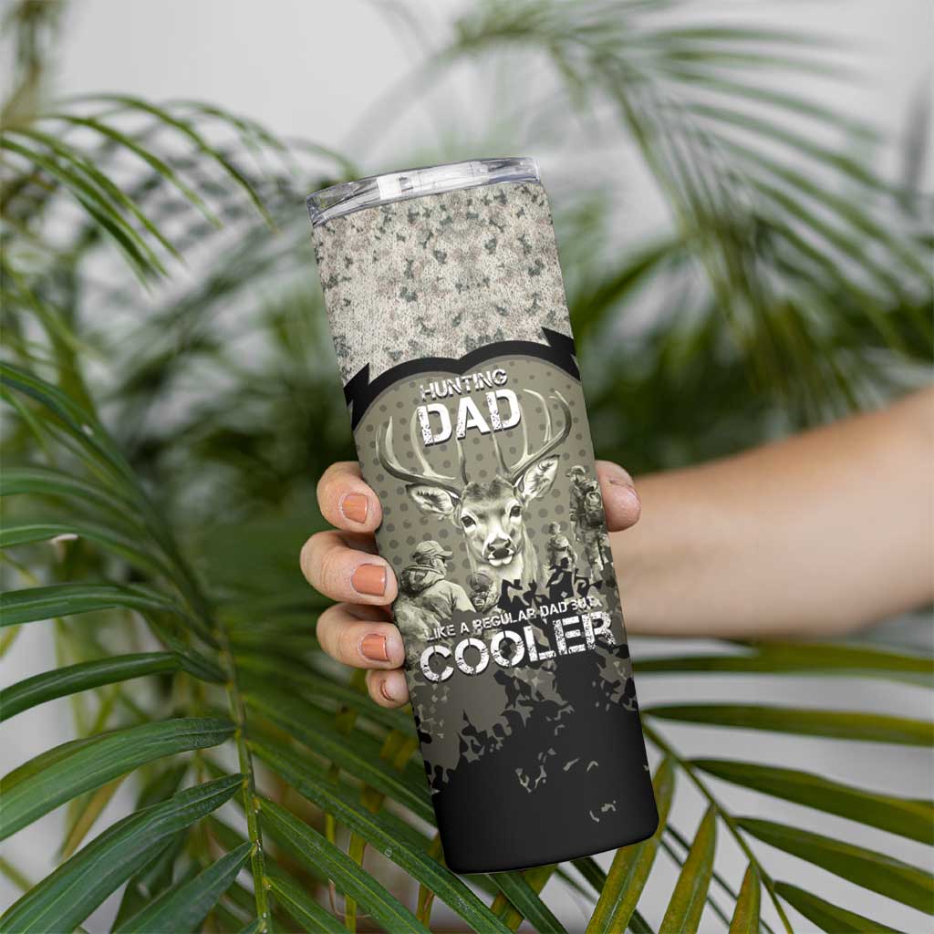 Deer Hunting Fathers Day Skinny Tumbler Best Dad Ever