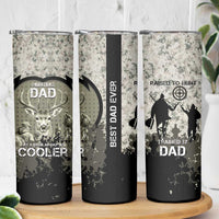 Deer Hunting Fathers Day Skinny Tumbler Best Dad Ever