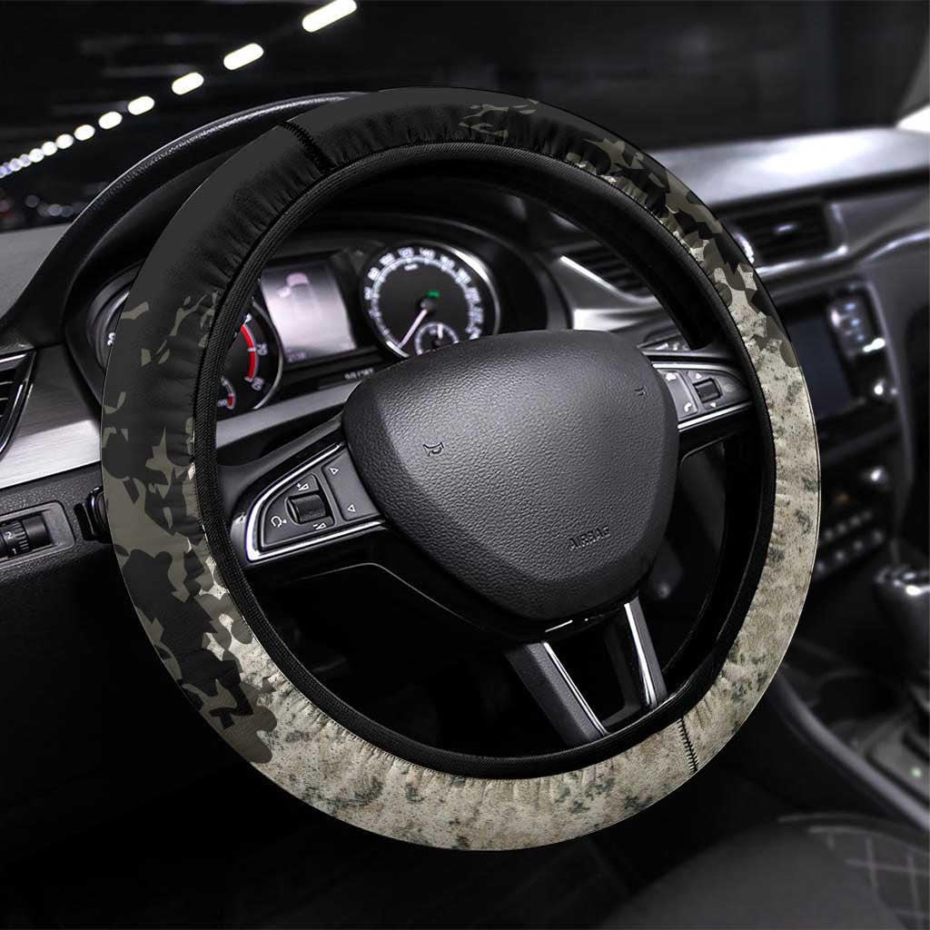 Deer Hunting Fathers Day Steering Wheel Cover Best Dad Ever