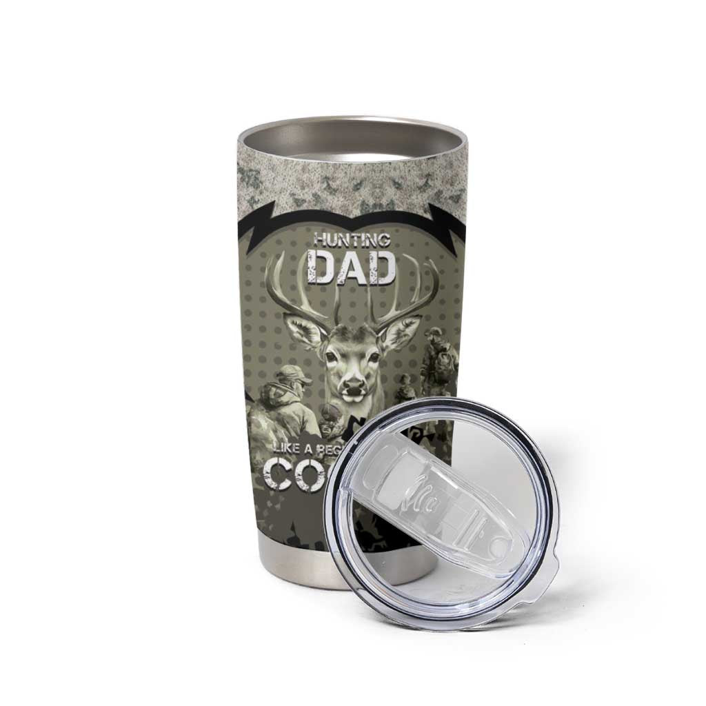 Deer Hunting Fathers Day Tumbler Cup Best Dad Ever