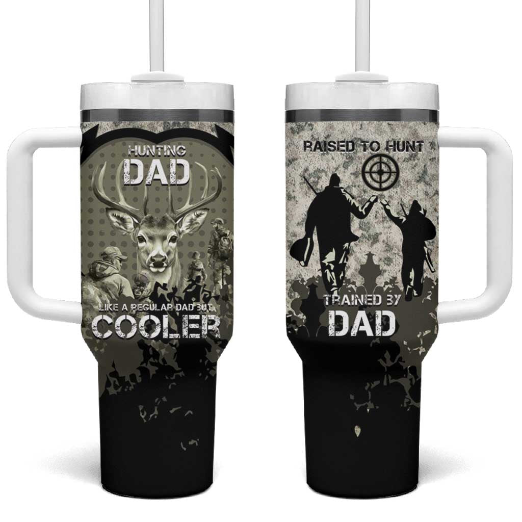 Deer Hunting Fathers Day Tumbler With Handle Best Dad Ever