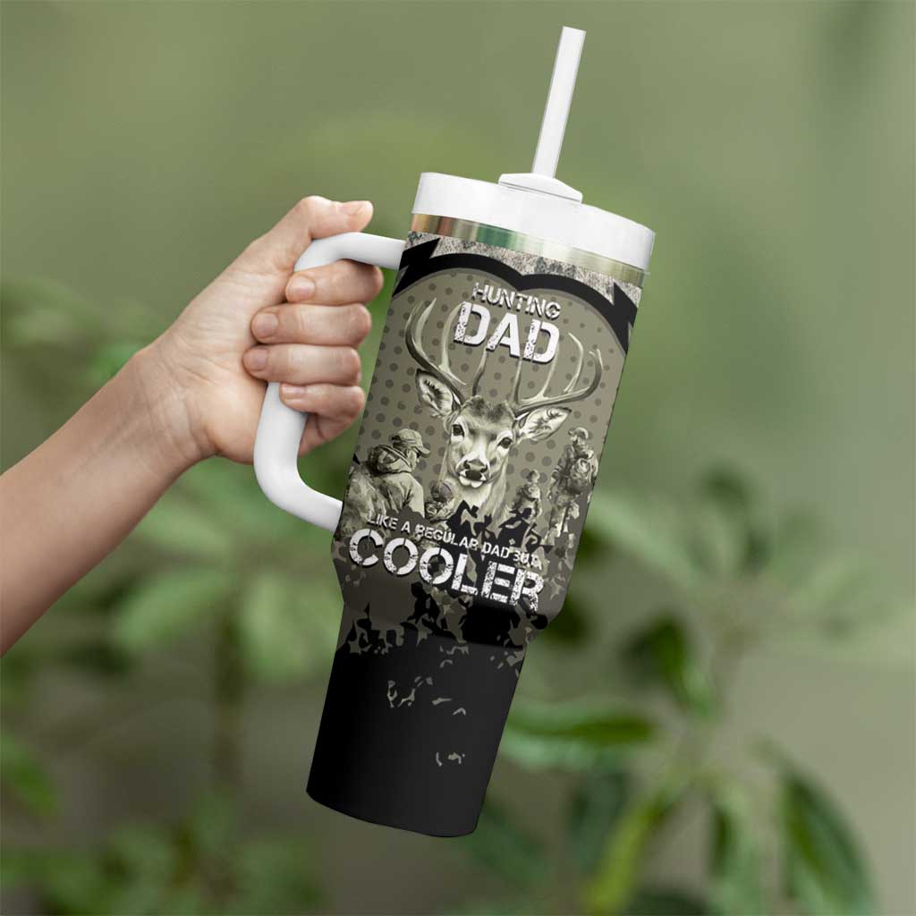Deer Hunting Fathers Day Tumbler With Handle Best Dad Ever