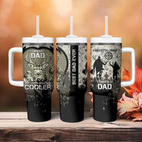 Deer Hunting Fathers Day Tumbler With Handle Best Dad Ever