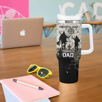 Deer Hunting Fathers Day Tumbler With Handle Best Dad Ever